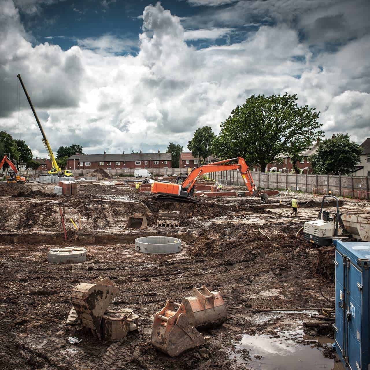 Støbning af fundament